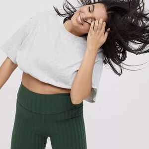 New Aerie offline hi rise Ribbed Green OG Bike Shorts 7” IInseam